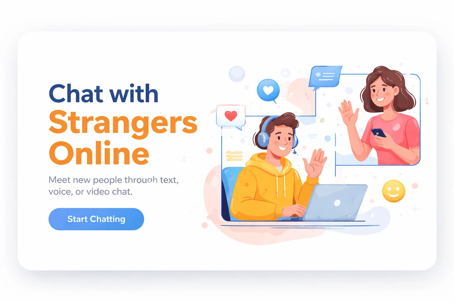 Chat with strangers online using anonymous voice and text chat on TalknMeet