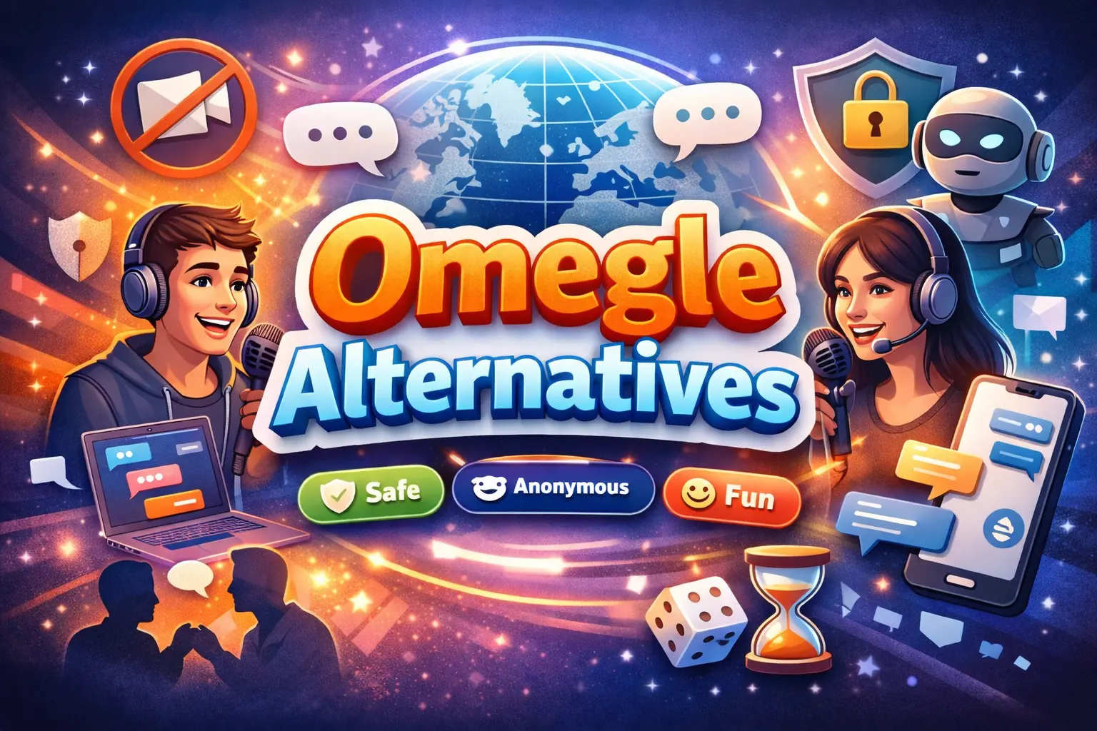 Best Omegle alternatives to talk to strangers safely using voice and text chat